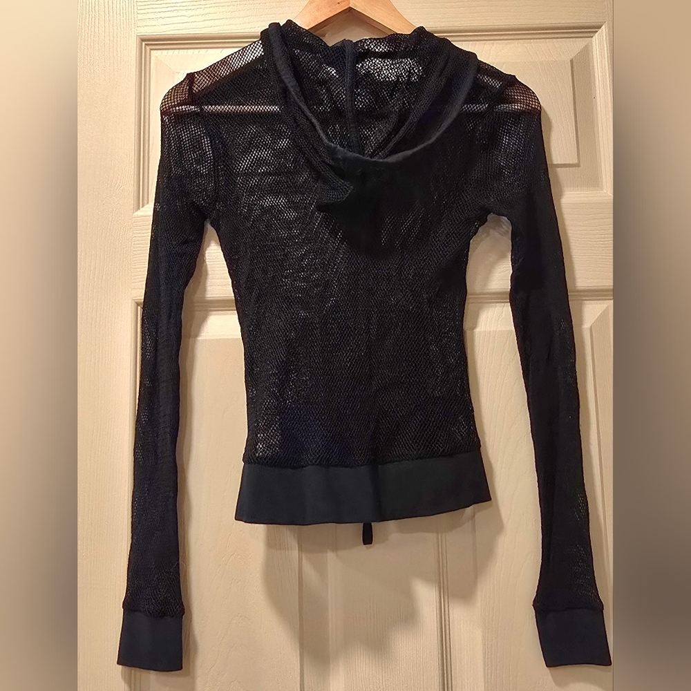 Express Black Mesh Women's Jacket, Small - Picture 2 of 4